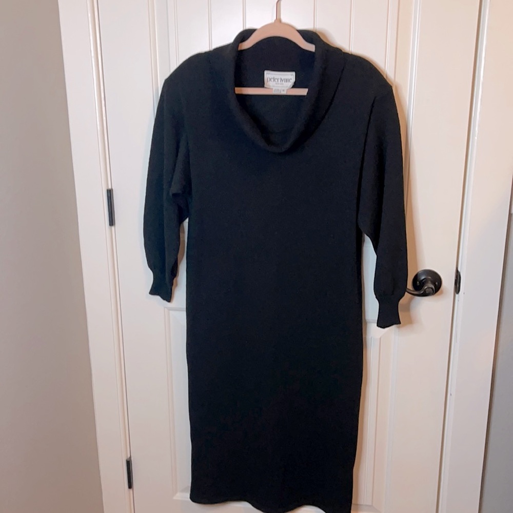 Vintage Peter Lynne 100% Wool Sweater Dress 80-90’s